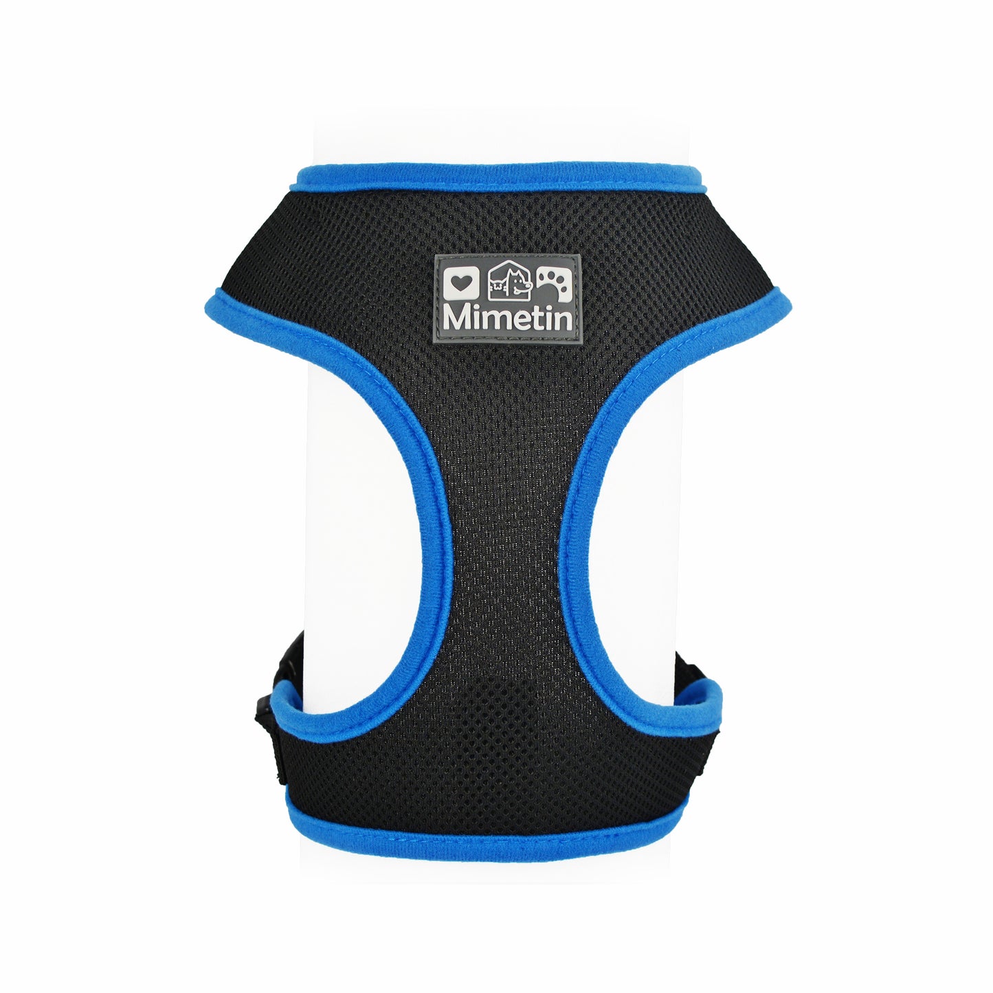 Mimetin Soft Pet Harness Adjustable Walking Pet Harness, Blue, L (20" to 30" Chest Size)