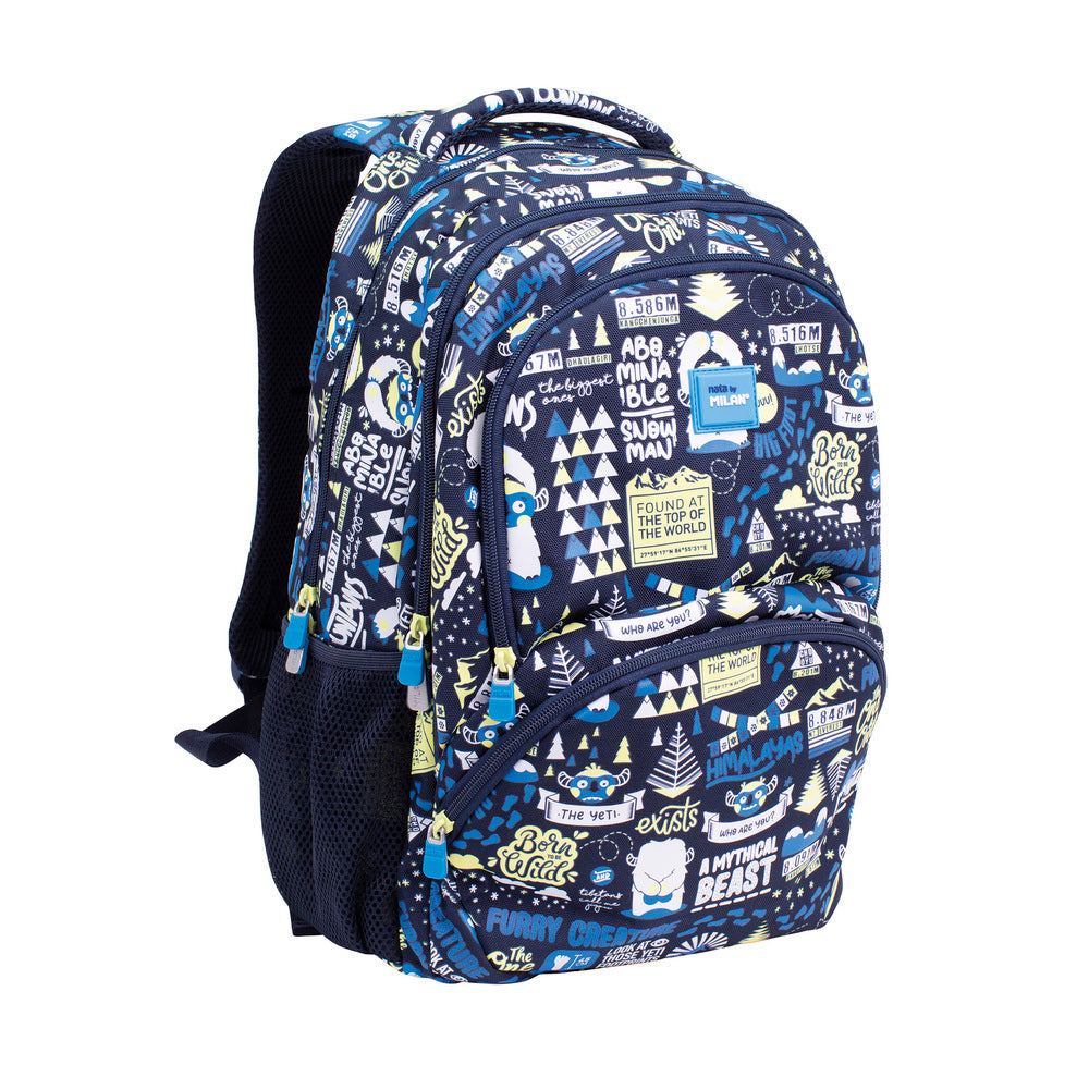 MILAN Large Backpack Yeti 2 Multicolor