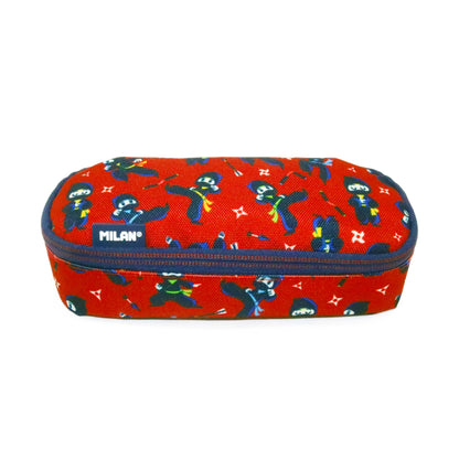 MILAN Fabric Pencil Pouch Ninjas Multicolor