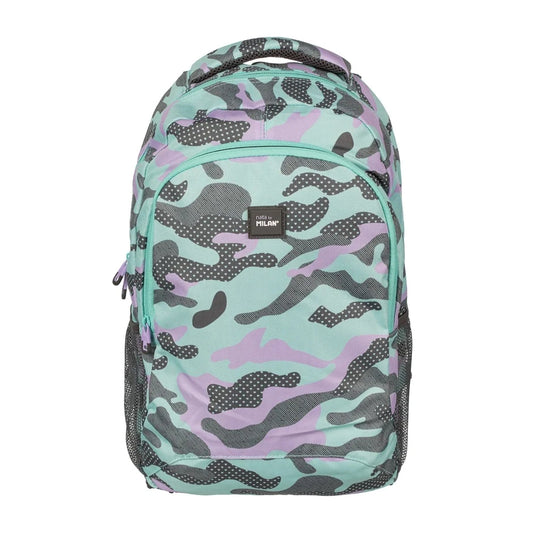 MILAN Large Backpack Blue Camouflage Multicolor
