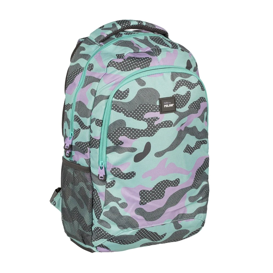 MILAN Large Backpack Blue Camouflage Multicolor