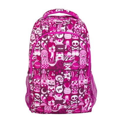MILAN Mochila Grande Hey Girl Rosa