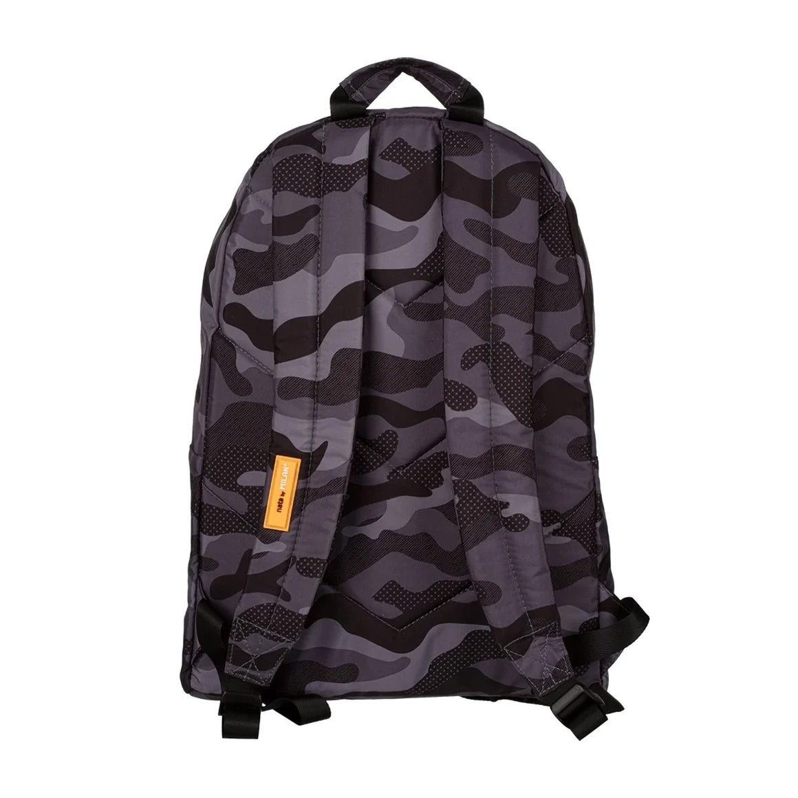 MILAN Large Backpack Black-Orange Camouflage Multicolor – Guetita