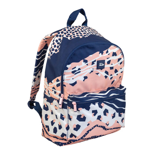 MILAN Large Backpack Melt Pink-Blue Multicolor