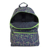 Mochila Grande MILAN Maze Gris-Verde Multicolor