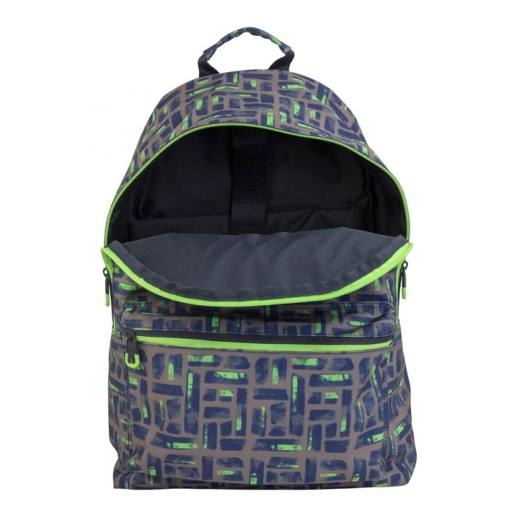 Mochila Grande MILAN Maze Gris-Verde Multicolor