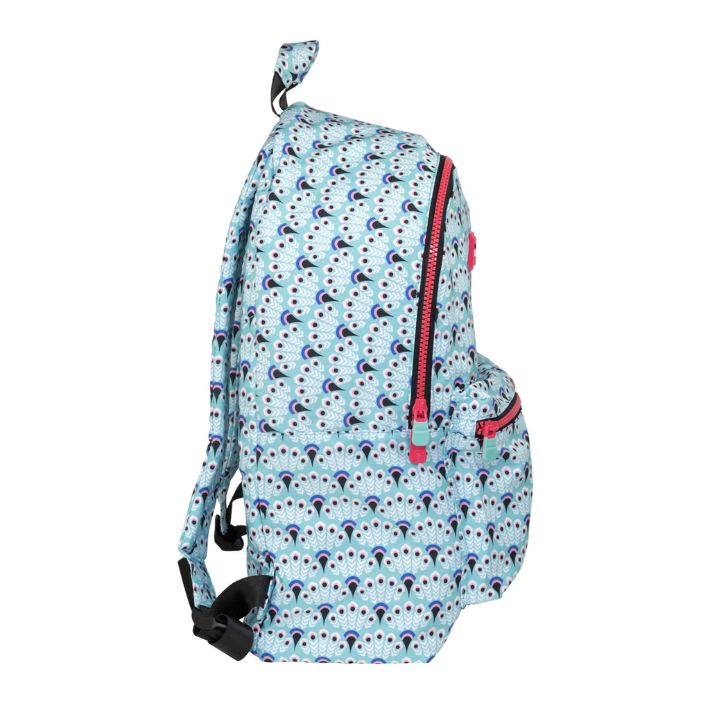 Mochila Grande MILAN Azul Pavo Real Multicolor