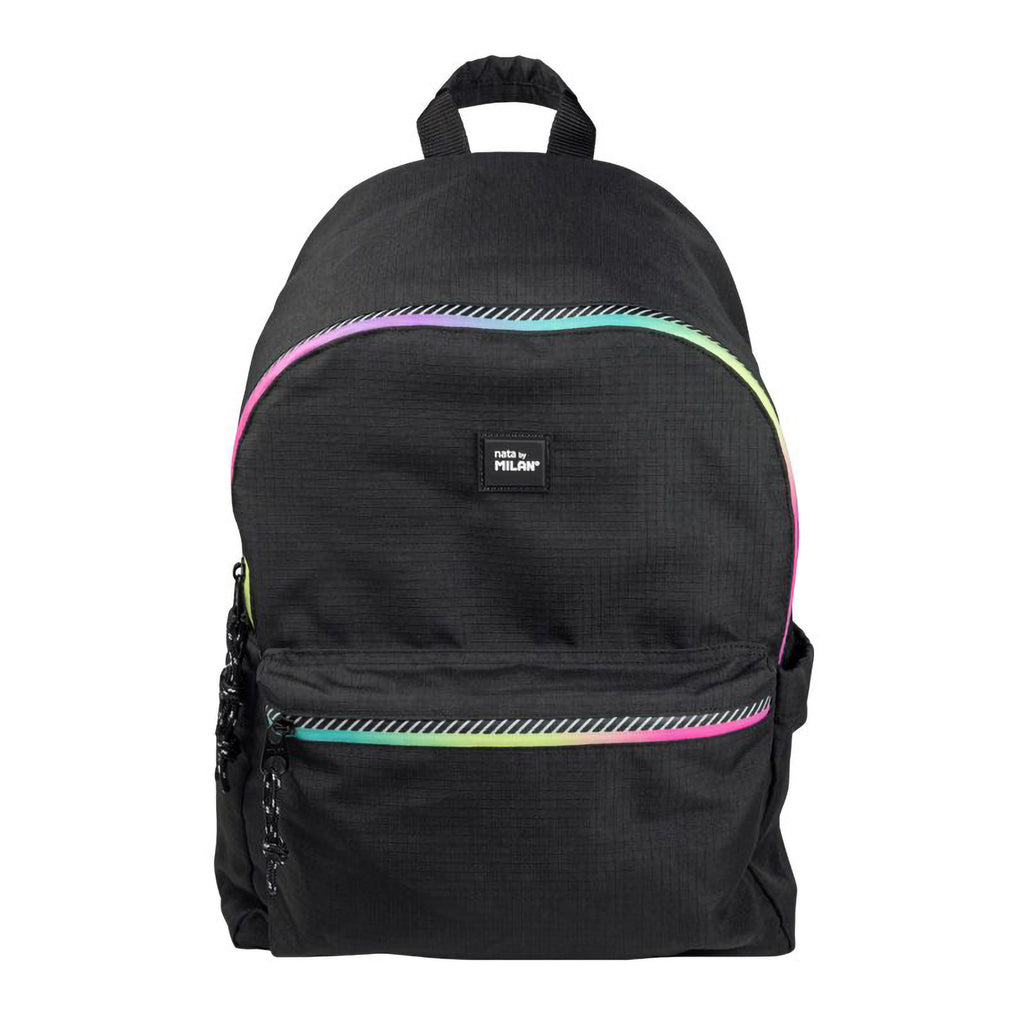 Mochila Grande MILAN Sunset Negro Multicolor