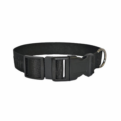 Mimetin Leash y collar ajustable  para perro, negro, talla única, juego de 2 piezas