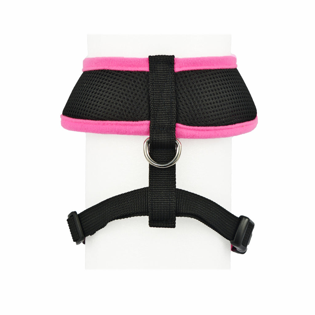 Mimetin Soft Pet Harness Adjustable Walking Pet Harness, Pink, M (16" to 24" Chest Size)