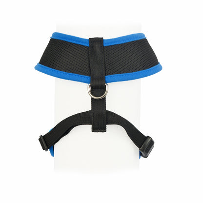 Mimetin Soft Pet Harness Adjustable Walking Pet Harness, Blue, L (20" to 30" Chest Size)