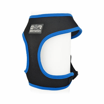 Mimetin Soft Pet Harness Adjustable Walking Pet Harness, Blue, L (20" to 30" Chest Size)