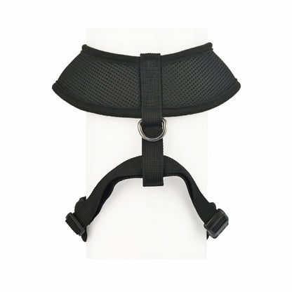 Mimetin Arnés Suave con Correa Ajustable para Pasear a tu oerro color negro , M (16 «a 24» de tamaño del pecho) 2 Piece Set