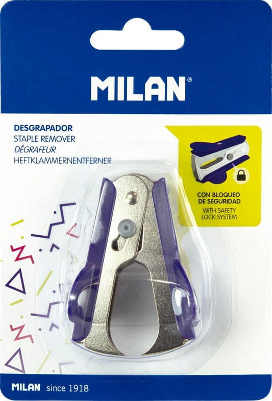MILAN Claw Style Staple Remover, Blue