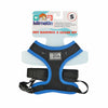 Mimetin Soft Pet Harness with Leash Adjustable Walking Pet Harness, Blue, S (14" to 19" Chest Size) 2 Piece Set